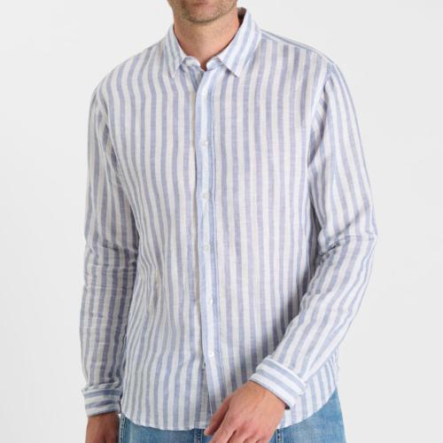 Chemise en lin rayé Le Temps des Cerises Lika