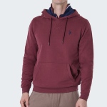 Sweat à capuche Us Polo Assn Rain bordeaux