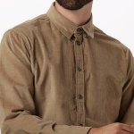 Chemise en velours Anerkjendt beige