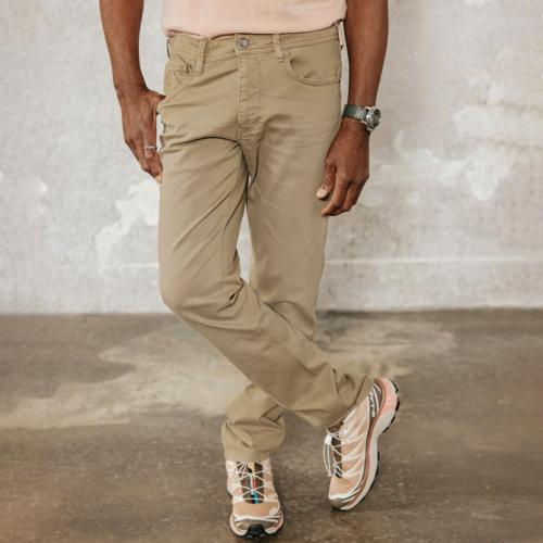 Jean beige Freeman T Porter Jimmy Saloon Kelp