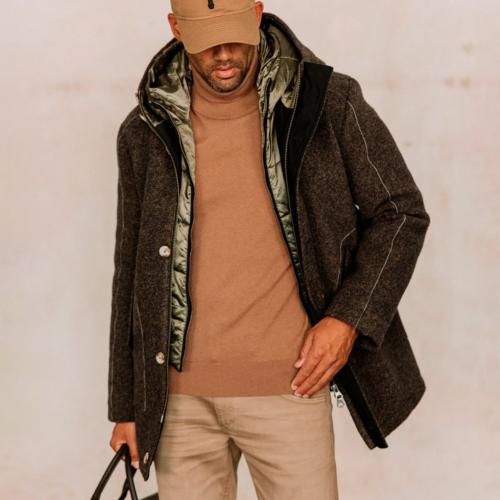 Manteau drap de laine Freeman T Porter Cary