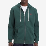 Veste sweat zippé capuche Levis homme vert