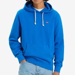 Sweat Levis homme bleu logo rouge