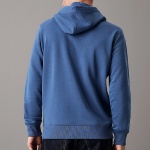 Sweat capuche Calvin Klein Ck Jeans badge hoodie bleu