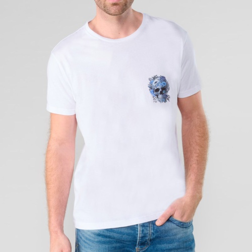 T Shirt Le Temps des Cerises Santiago blanc