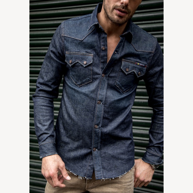 chemise jean homme