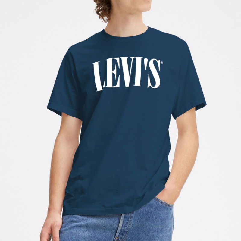 T-shirt Bleu Levi's - Homme