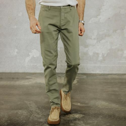 Pantalon chino Freeman T Porter Gino Epic kaki