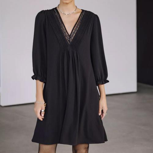 Robe Freeman T Porter Juna voile noire