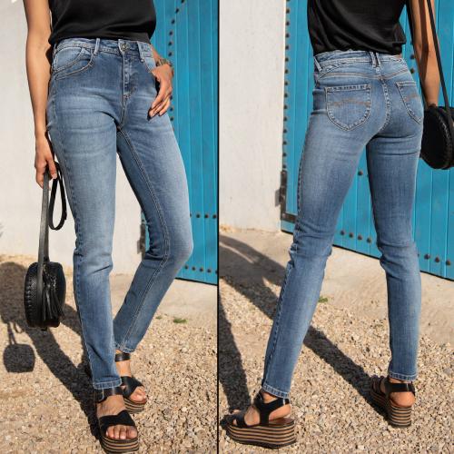 Jean slim taille haute Freeman T Porter Barbara Nenri