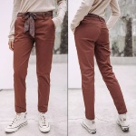 Pantalon Chino Freeman T Porter femme Claudia cappuccino